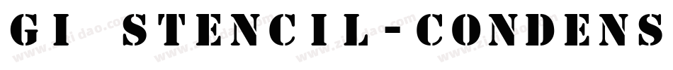 GI Stencil-Condensed Normal字体转换